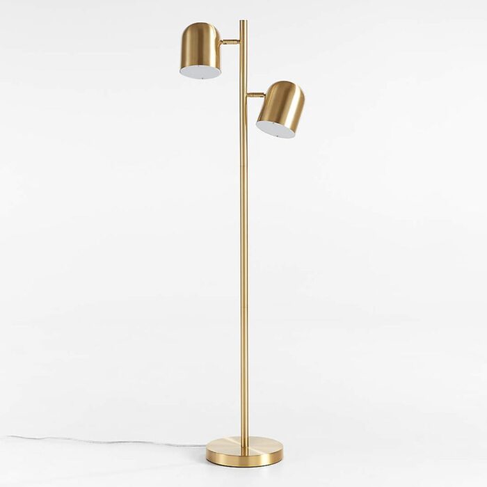 Floor Lamp With Polyester Shade