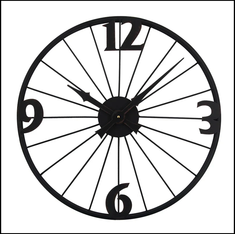 50CM Bicycle Wheel Wall Clock - Image 2