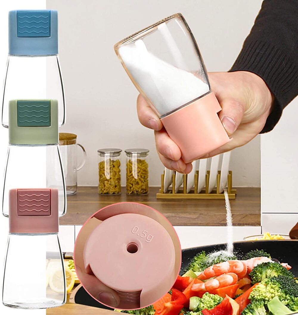 Salt Dispenser Glass Bottle - Image 2